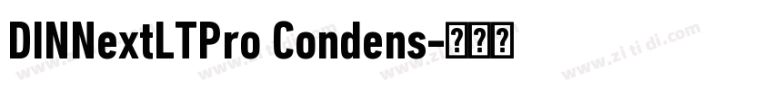 DINNextLTPro Condens字体转换